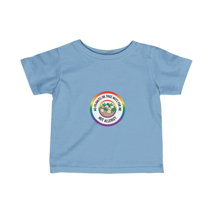 Nut Allergy Rainbow Logo Baby Tee