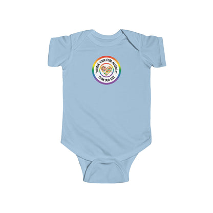Other Food Allergies Rainbow Logo Short Sleeve Onesie