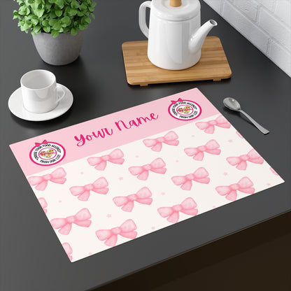 Pink Coquette Bow Placemat