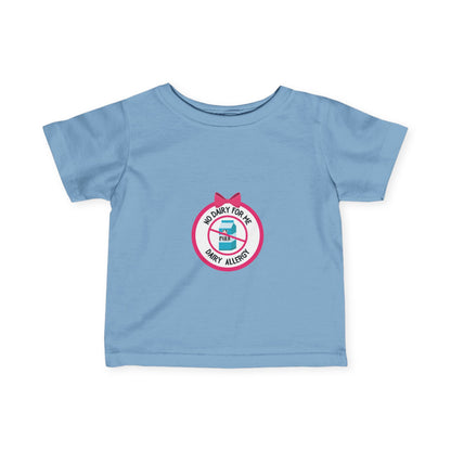 Dairy Allergy Pink Logo Baby Tee