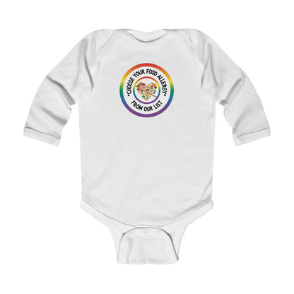 Other Food Allergies Rainbow Logo Long Sleeve Onesie