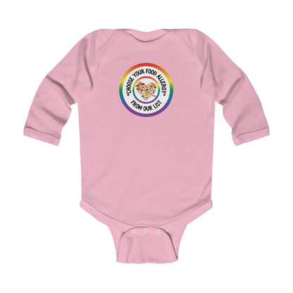 Other Food Allergies Rainbow Logo Long Sleeve Onesie