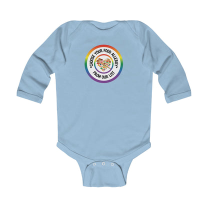 Other Food Allergies Rainbow Logo Long Sleeve Onesie