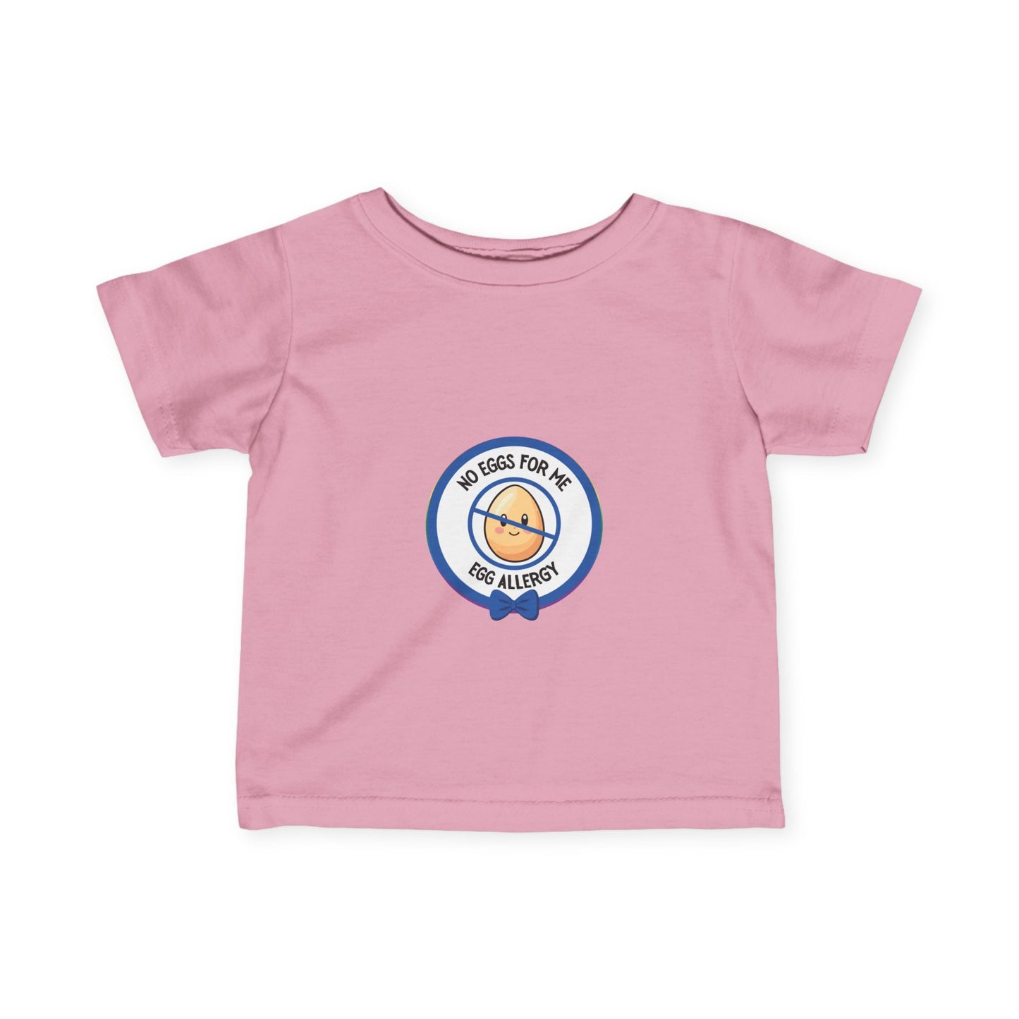 Egg Allergy Blue Logo Baby Tee