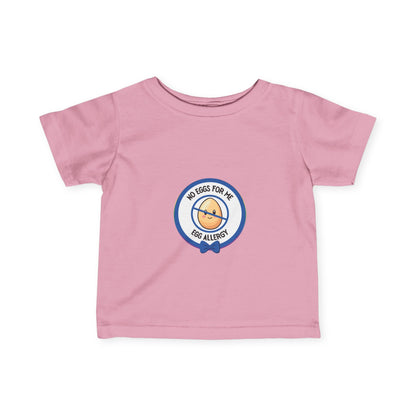 Egg Allergy Blue Logo Baby Tee
