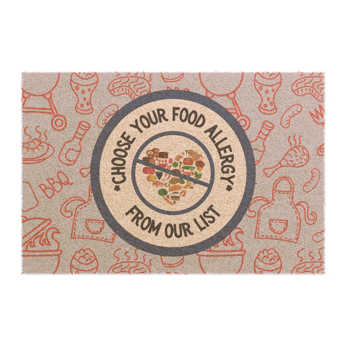 Blue BBQ Doormat