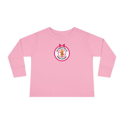 Peanut Allergy Pink Logo Toddler Long Sleeve