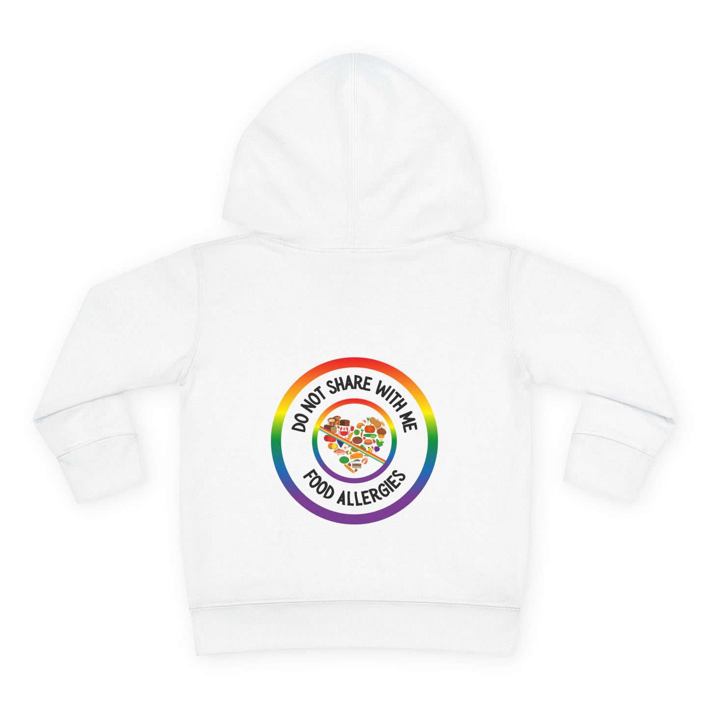 Multiple Allergies Rainbow Logo Toddler Hoodie
