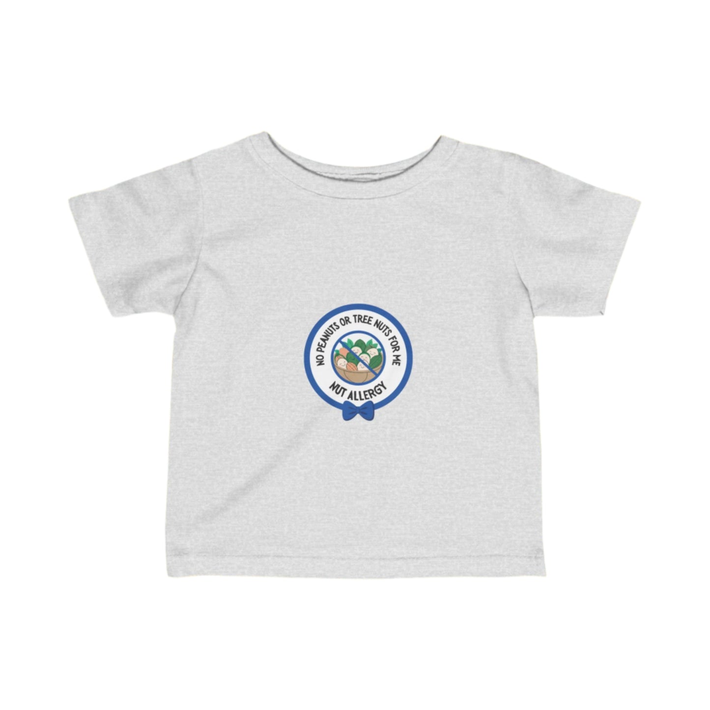 Nut Allergy Blue Logo Baby Tee