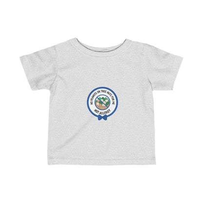 Nut Allergy Blue Logo Baby Tee