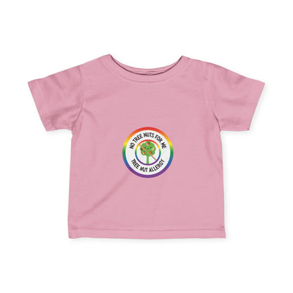 Tree Nut Allergy Rainbow Logo Baby Tee