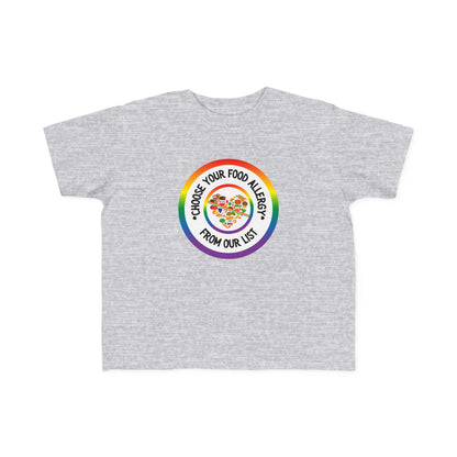 Other Food Allergies Rainbow Logo Toddler Tee