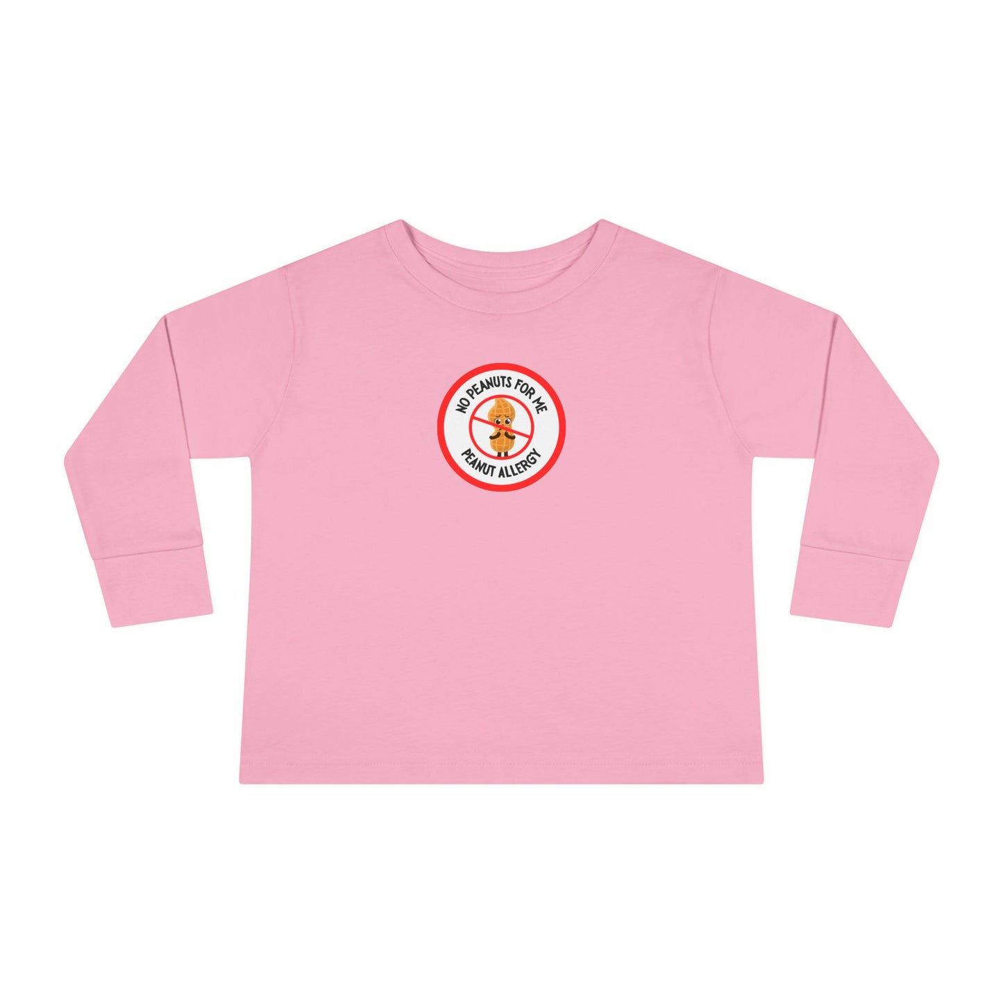 Peanut Allergy Red Logo Toddler Long Sleeve