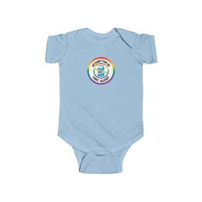 Dairy Allergy Rainbow Logo Short Sleeve Onesie