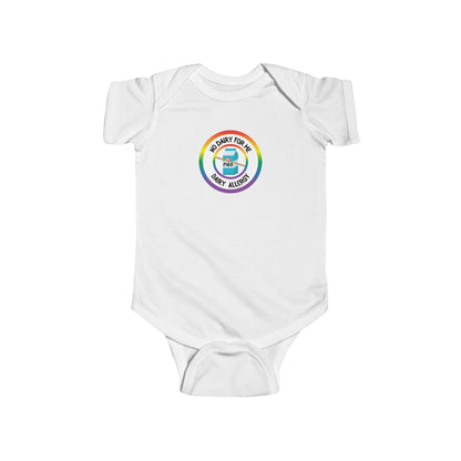Dairy Allergy Rainbow Logo Short Sleeve Onesie