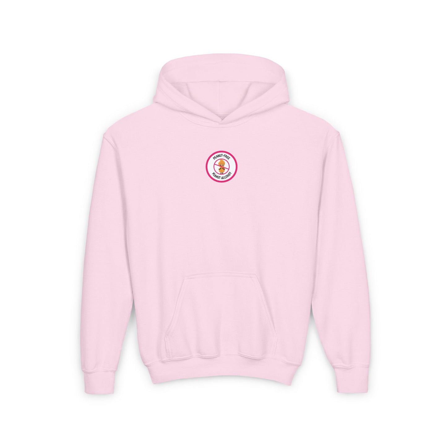 Peanut Allergy Pink Logo Youth Hoodie