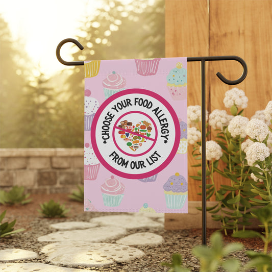 Pink Cupcake Garden Flag