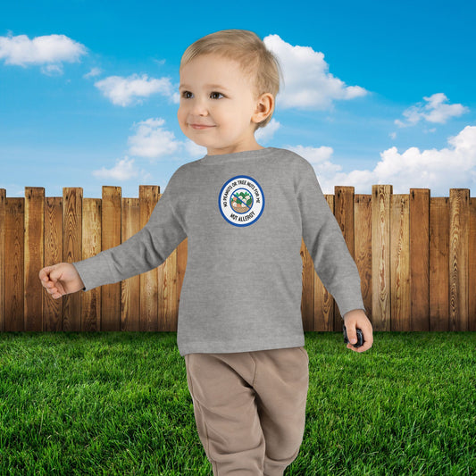 Nut Allergy Blue Logo Toddler Long Sleeve