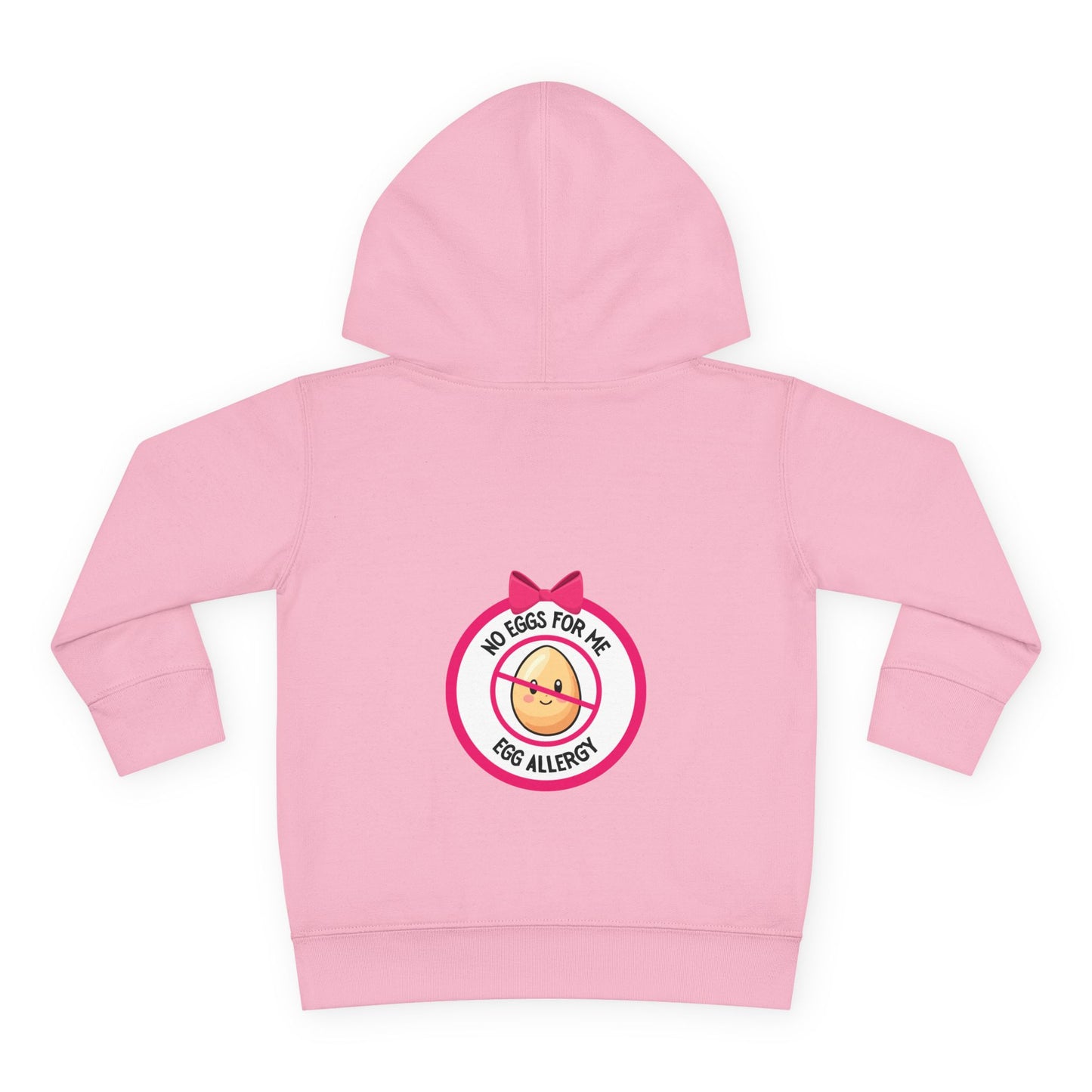 Egg Allergy Pink Logo Toddler Hoodie