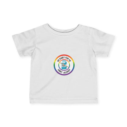 Dairy Allergy Rainbow Logo Baby Tee