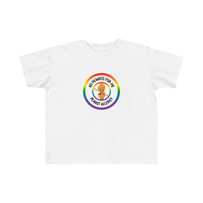Peanut Allergy Rainbow Logo Toddler Tee