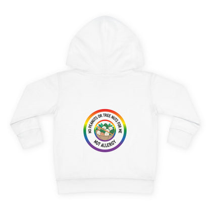Nut Allergy Rainbow Logo Toddler Hoodie