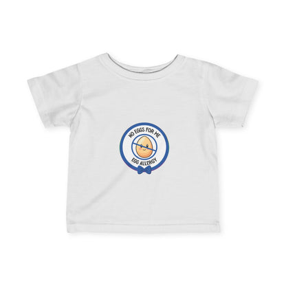 Egg Allergy Blue Logo Baby Tee