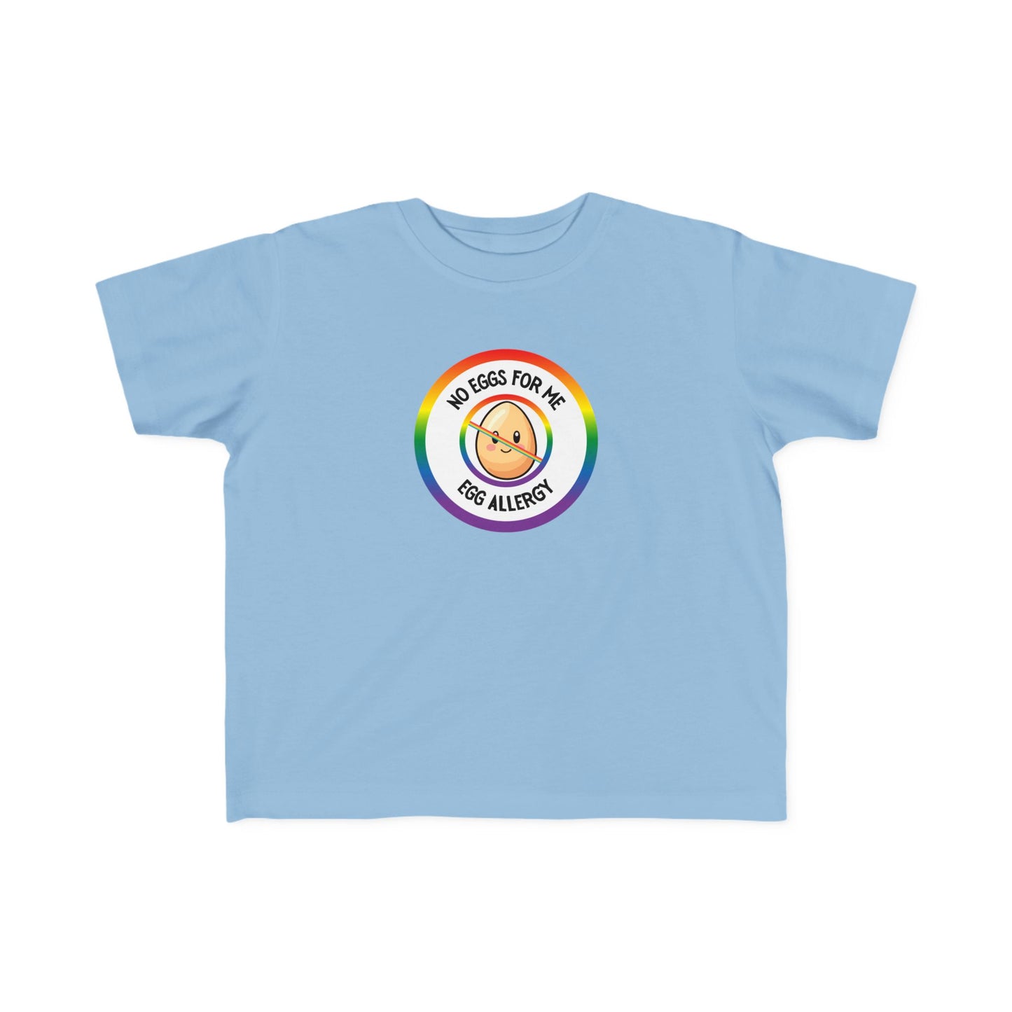 Egg Allergy Rainbow Logo Toddler Tee