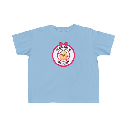 Egg Allergy Pink Logo Toddler Tee