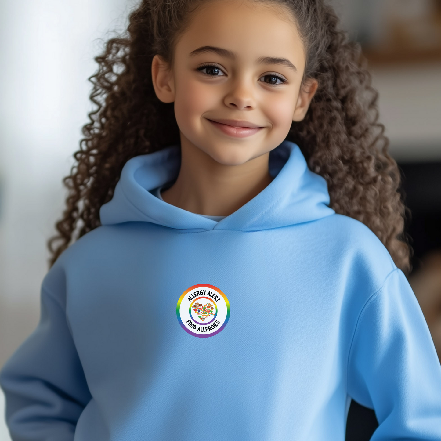 Multiple Allergies Rainbow Logo Youth Hoodie