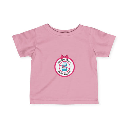 Dairy Allergy Pink Logo Baby Tee