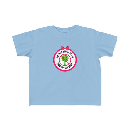 Tree Nut Allergy Pink Logo Toddler Tee