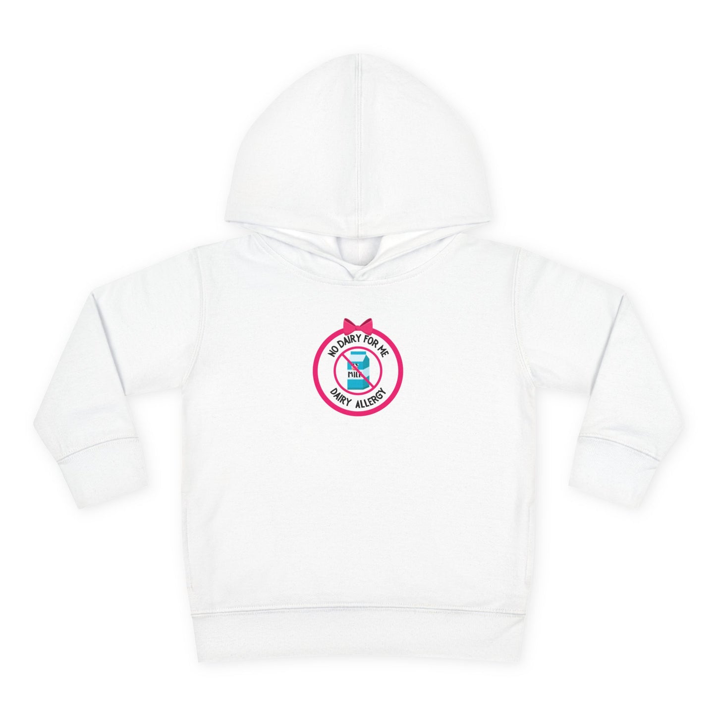 Dairy Allergy Pink Logo Toddler Hoodie