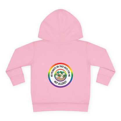 Nut Allergy Rainbow Logo Toddler Hoodie