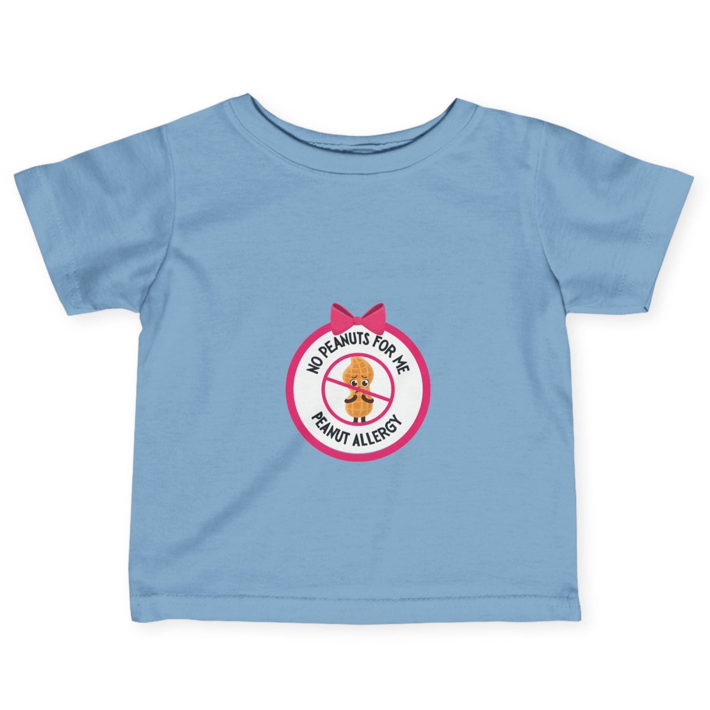 Peanut Allergy Pink Logo Baby Tee