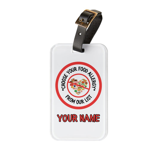 Food Allergy Bag Tag