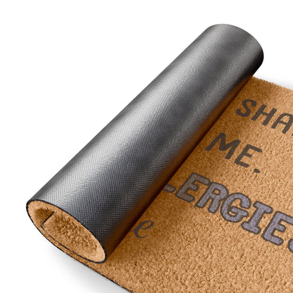 Blue Food Allergies Doormat