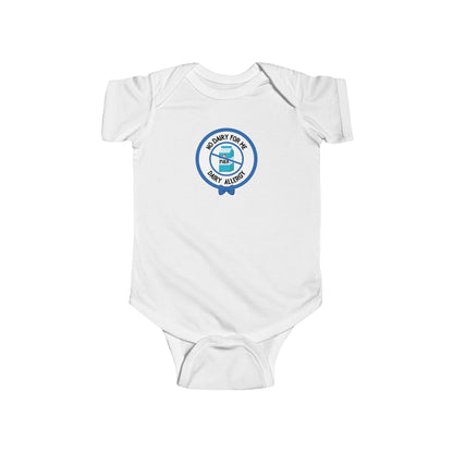 Dairy Allergy Blue Logo Short Sleeve Onesie
