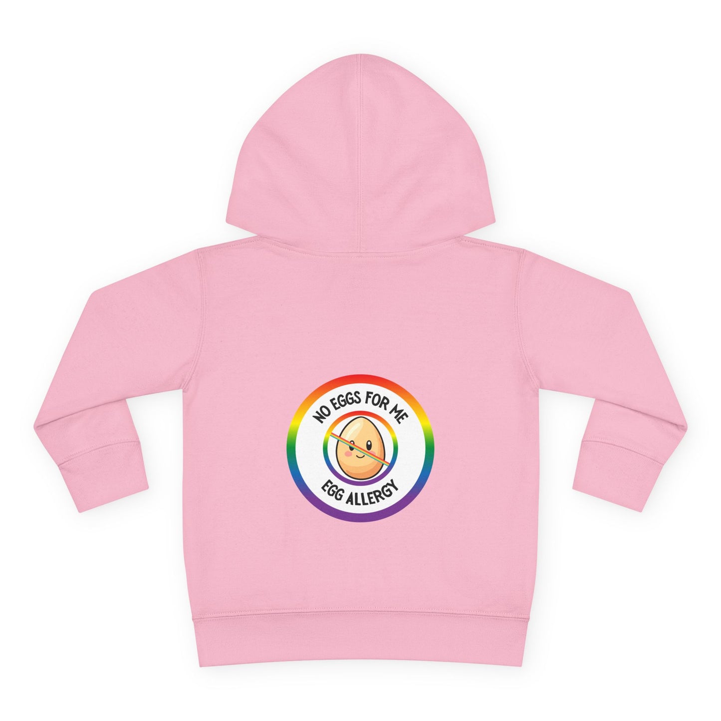 Egg Allergy Rainbow Logo Toddler Hoodie