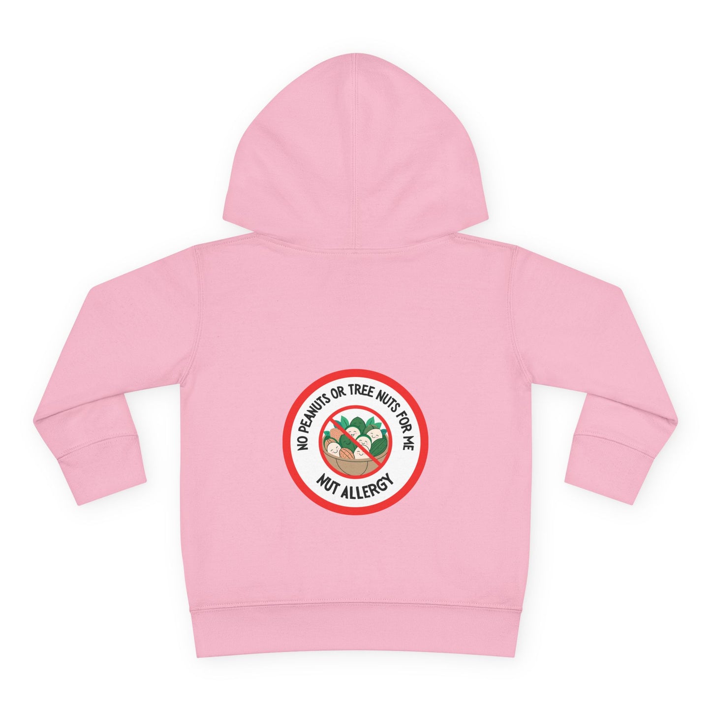 Nut Allergy Red Logo Toddler Hoodie