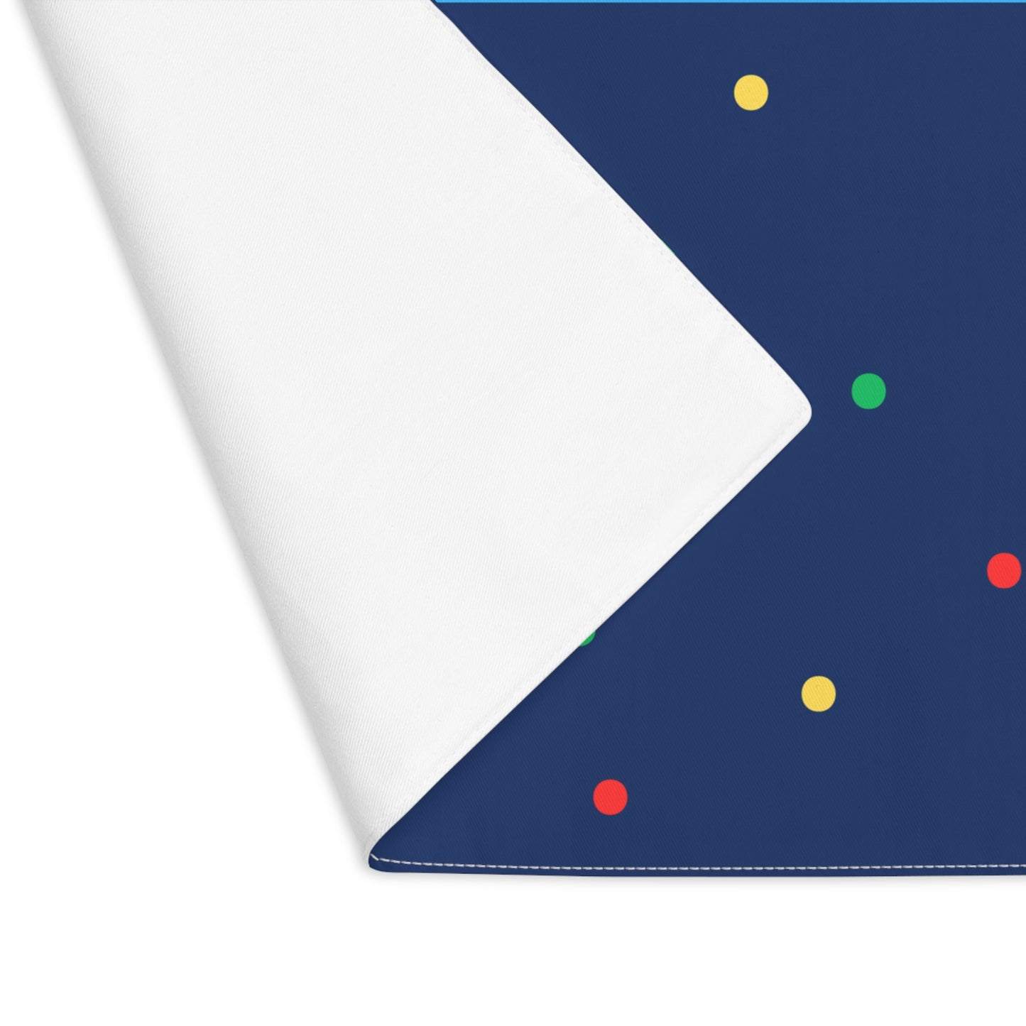 Blue Polka Dot Placemat, 1 pc