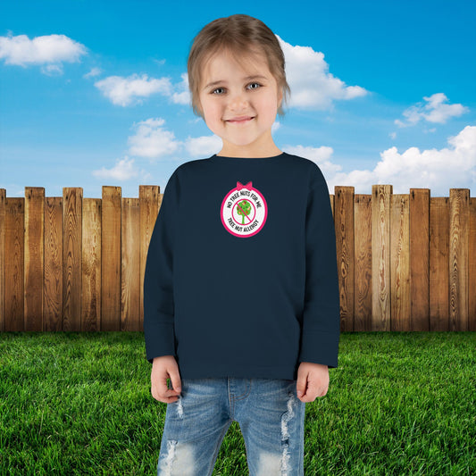 Tree Nut Allergy Pink Logo Toddler Long Sleeve