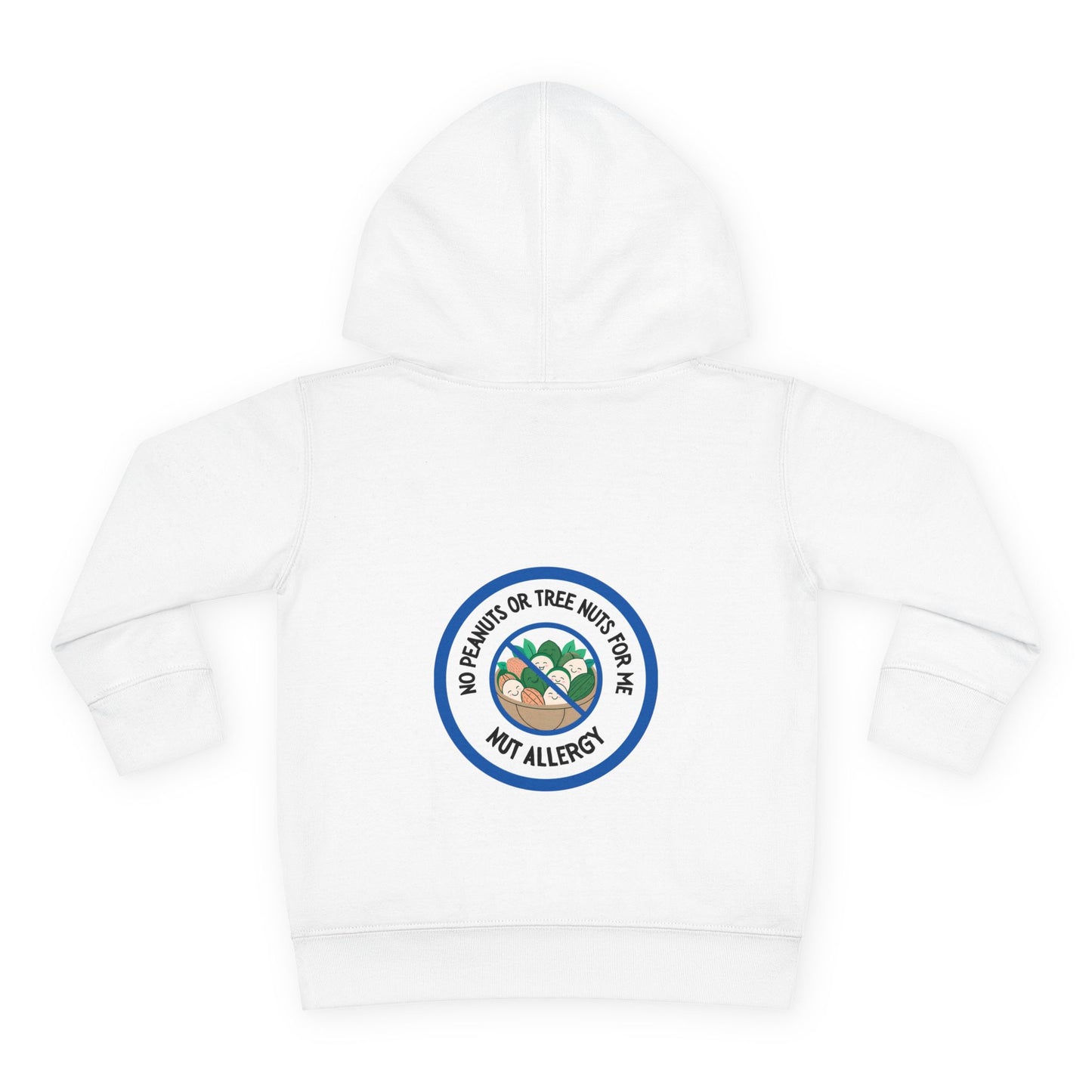 Nut Allergy Blue Logo Toddler Hoodie