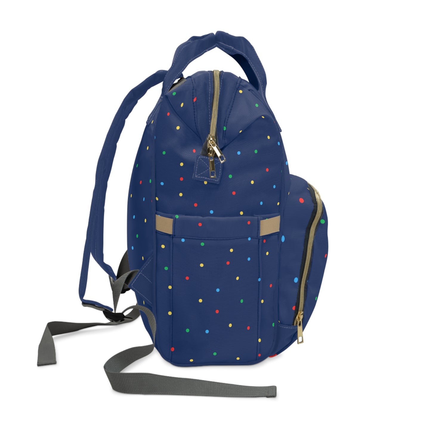 Blue Polka Dot Diaper Backpack
