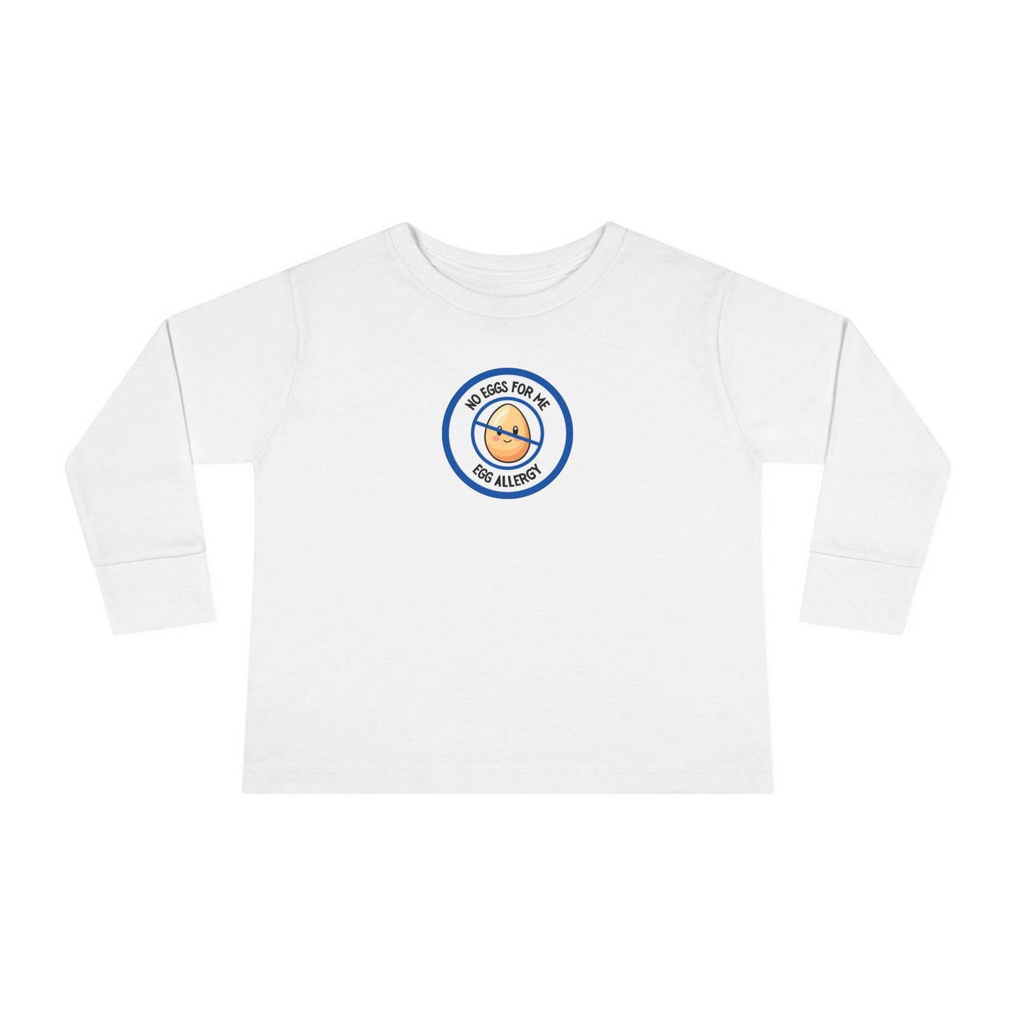 Egg Allergy Blue Logo Toddler Long Sleeve