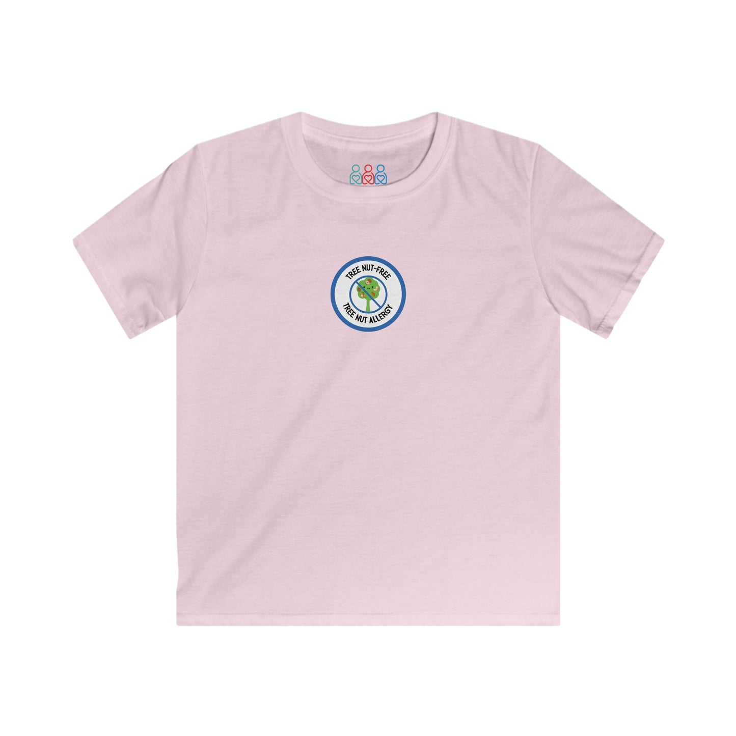 Tree Nut Allergy Blue Logo Youth Tee