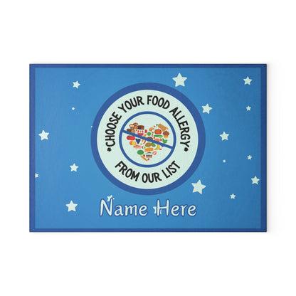 Food Allergy Glass Cutting Board