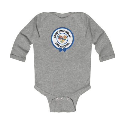 Multiple Allergies Blue Logo Long Sleeve Onesie