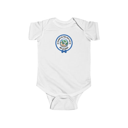 Nut Allergy Blue Logo Short Sleeve Onesie