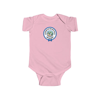 Nut Allergy Blue Logo Short Sleeve Onesie